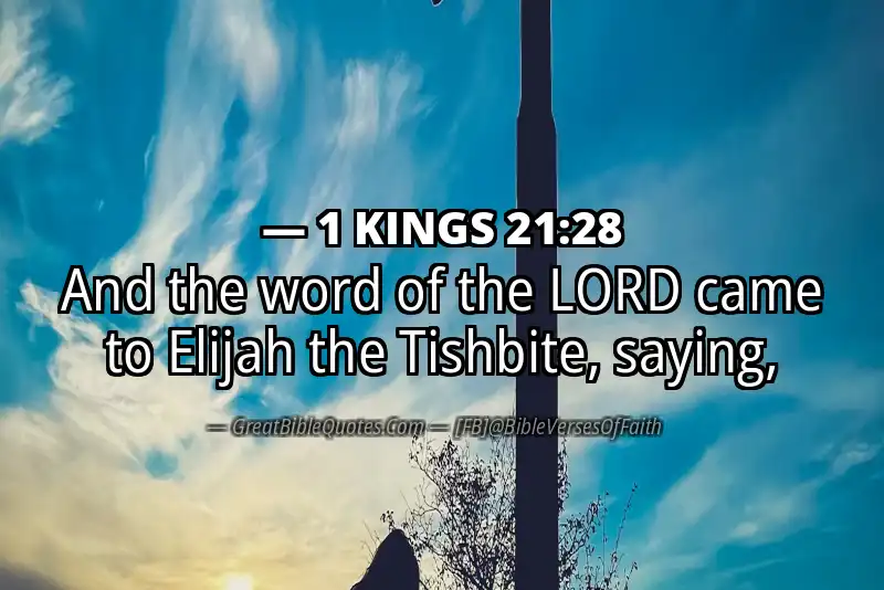 1 KINGS 21:28 Verse