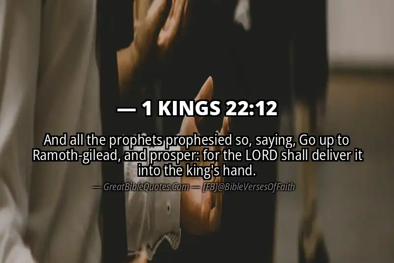 1 KINGS 22:12 Verse