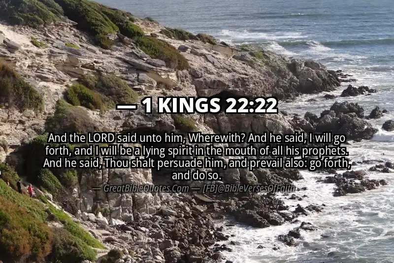 1 KINGS 22:22 Verse