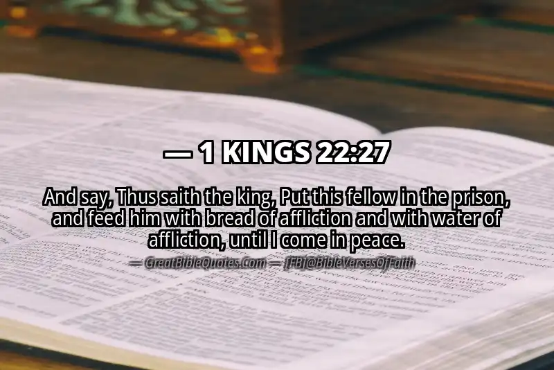1 KINGS 22:27 Verse