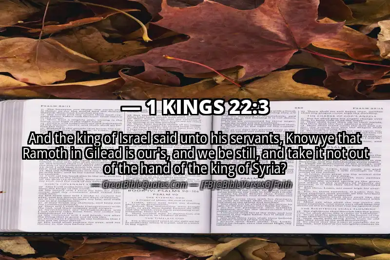 1 KINGS 22:3 Verse