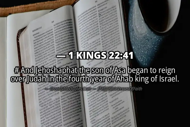 1 KINGS 22:41 Verse
