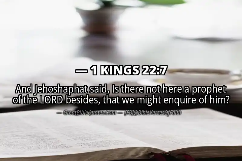 1 KINGS 22:7 Verse