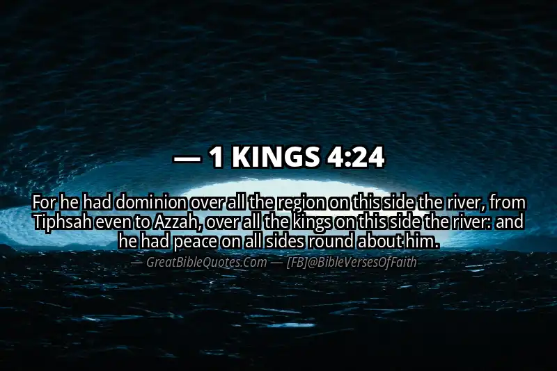 1 KINGS 4:24 Verse