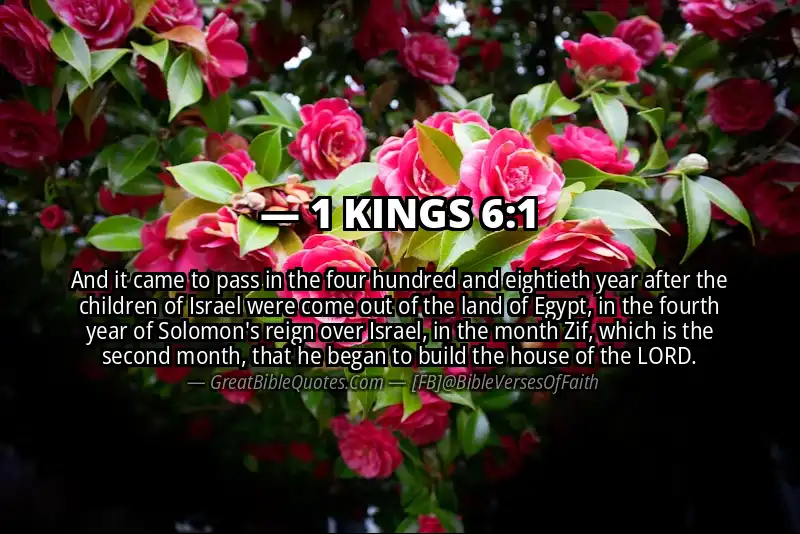 1 KINGS 6:1 Verse