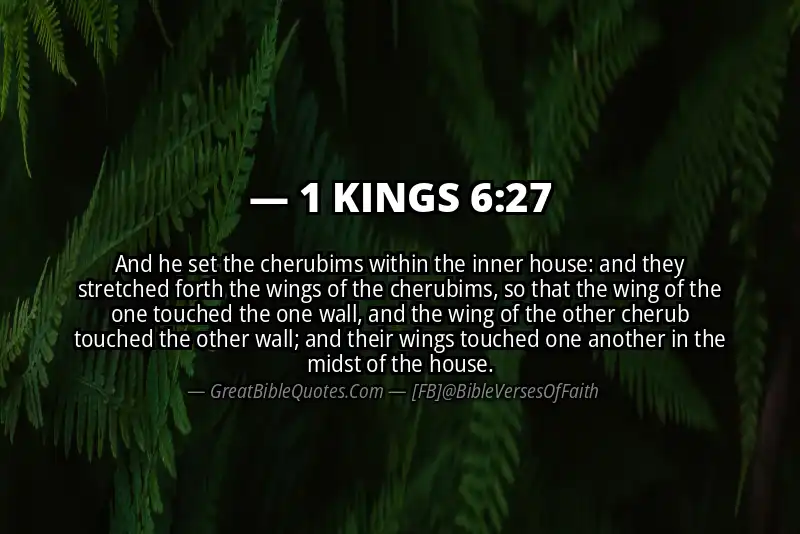 1 KINGS 6:27 Verse