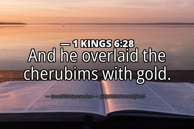 1 KINGS 6:28 Verse