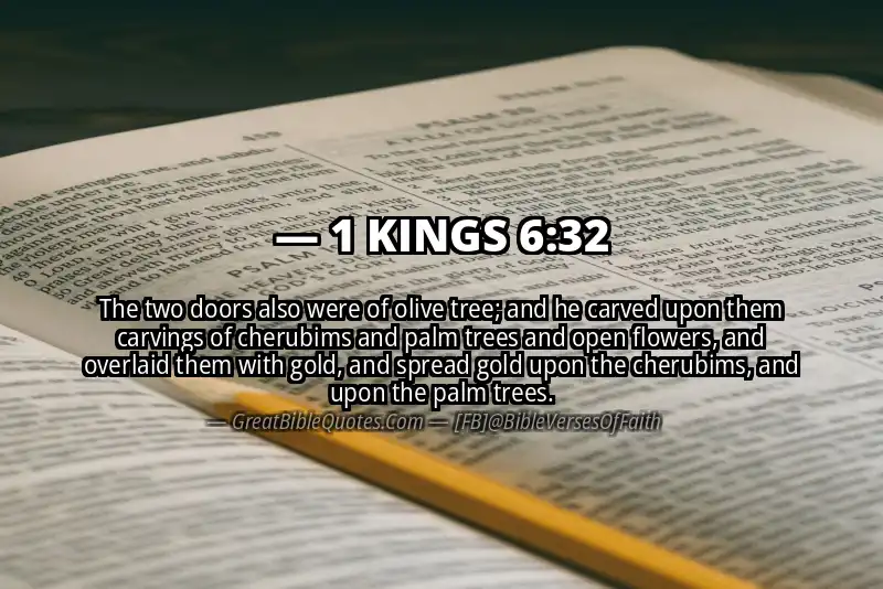 1 KINGS 6:32 Verse