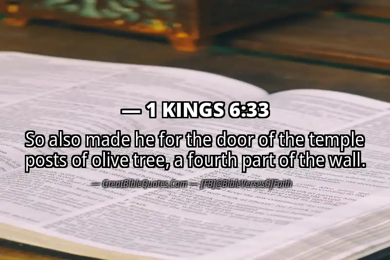 1 KINGS 6:33 Verse