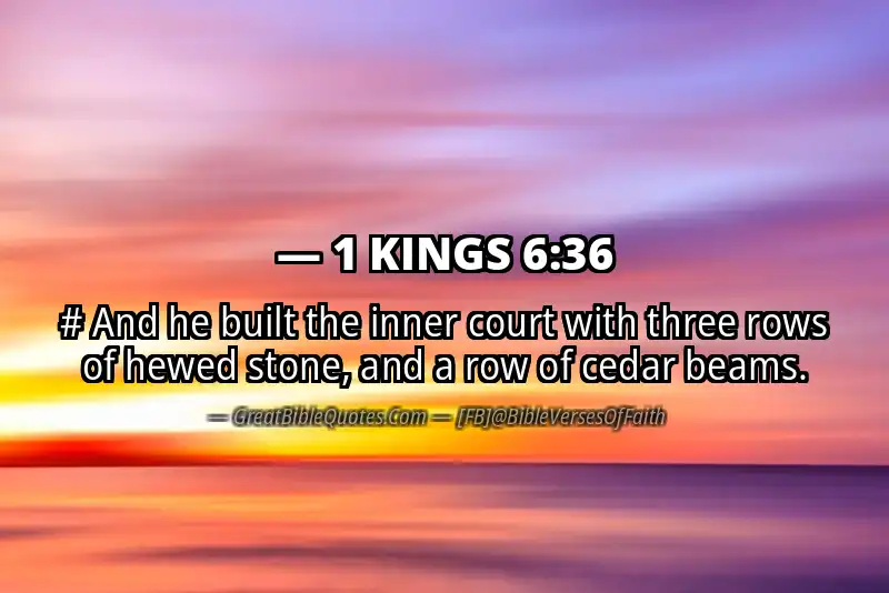 1 KINGS 6:36 Verse