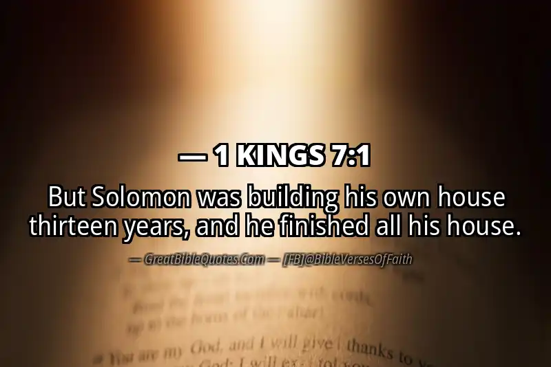 1 KINGS 7:1 Verse Image