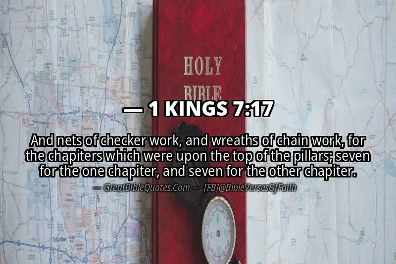 1 KINGS 7:17 Verse