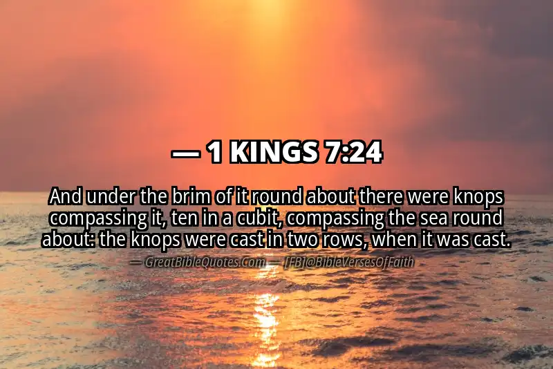 1 KINGS 7:24 Verse