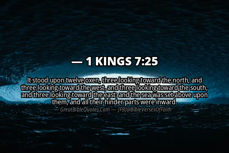 1 KINGS 7:25 Verse