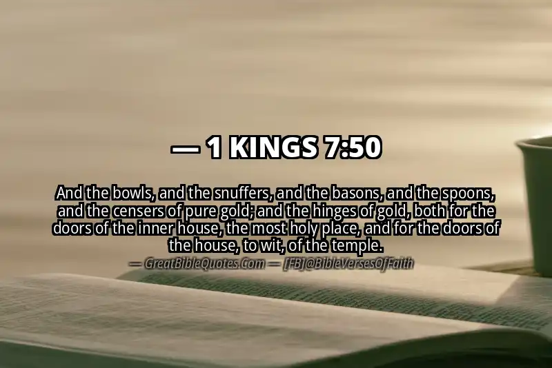 1 KINGS 7:50 Verse