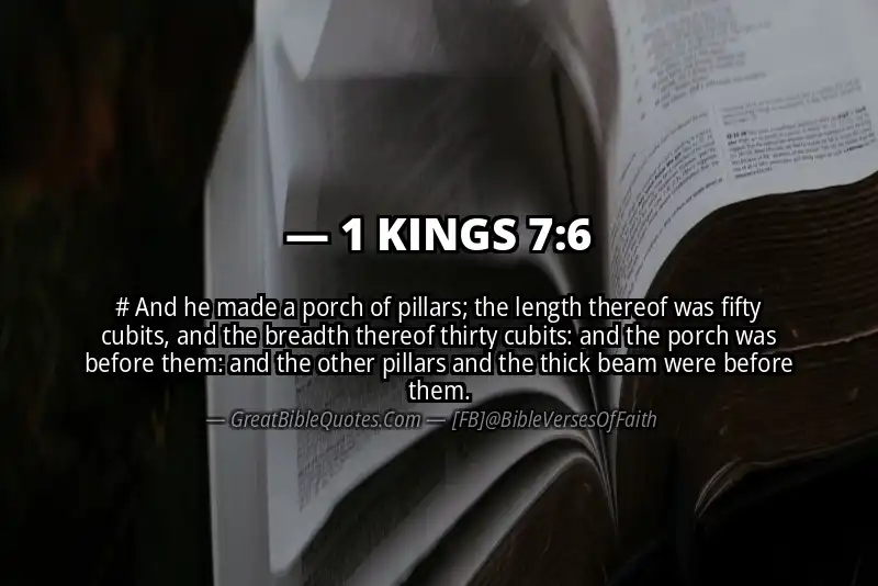 1 KINGS 7:6 Verse