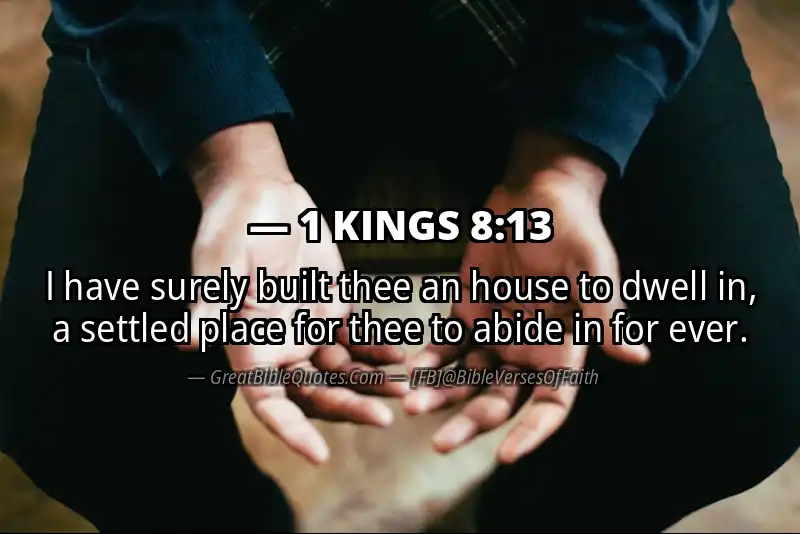 1 KINGS 8:13 Verse