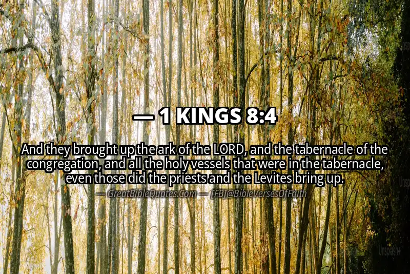 1 KINGS 8:4 Verse