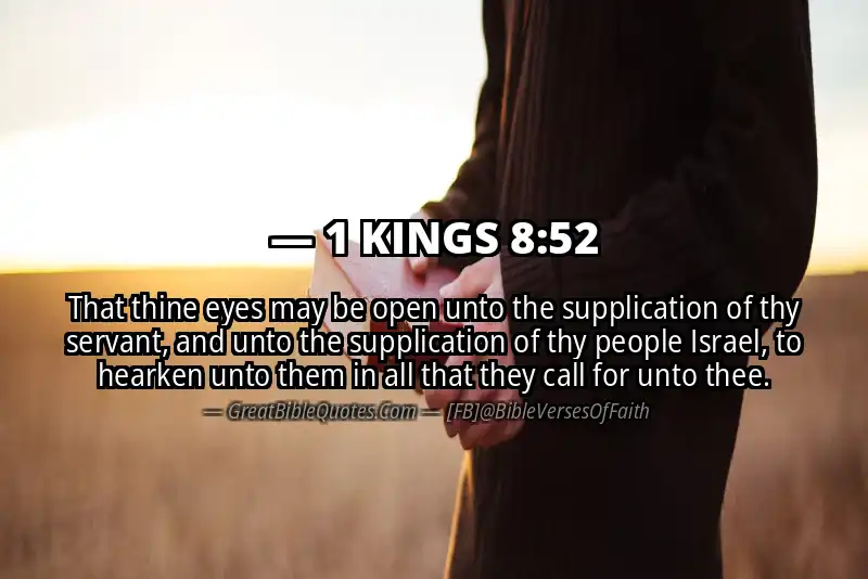 1 KINGS 8:52 Verse