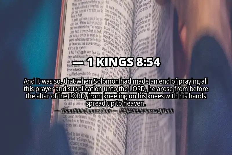 1 KINGS 8:54 Verse