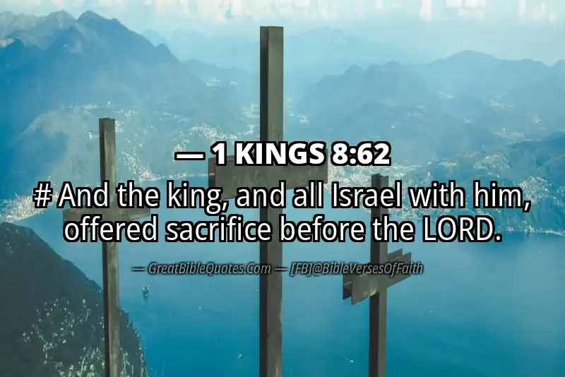 1 KINGS 8:62 Verse