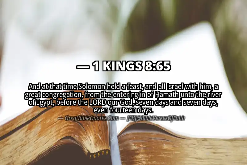 1 KINGS 8:65 Verse