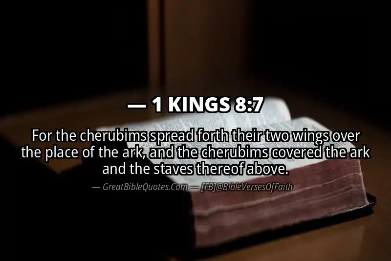 1 KINGS 8:7 Verse