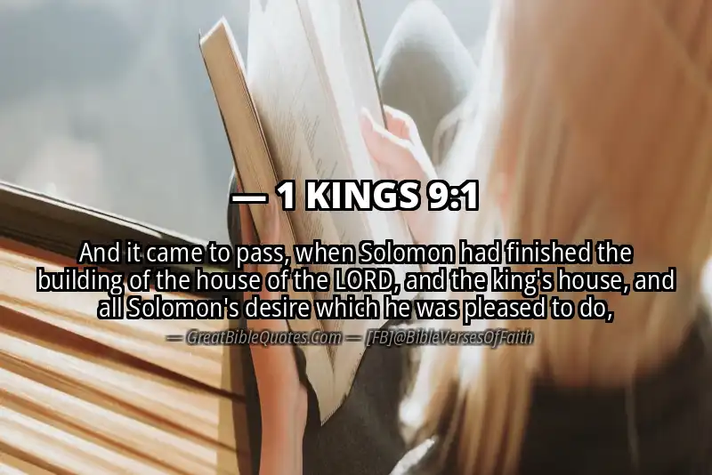 1 KINGS 9:1 Verse