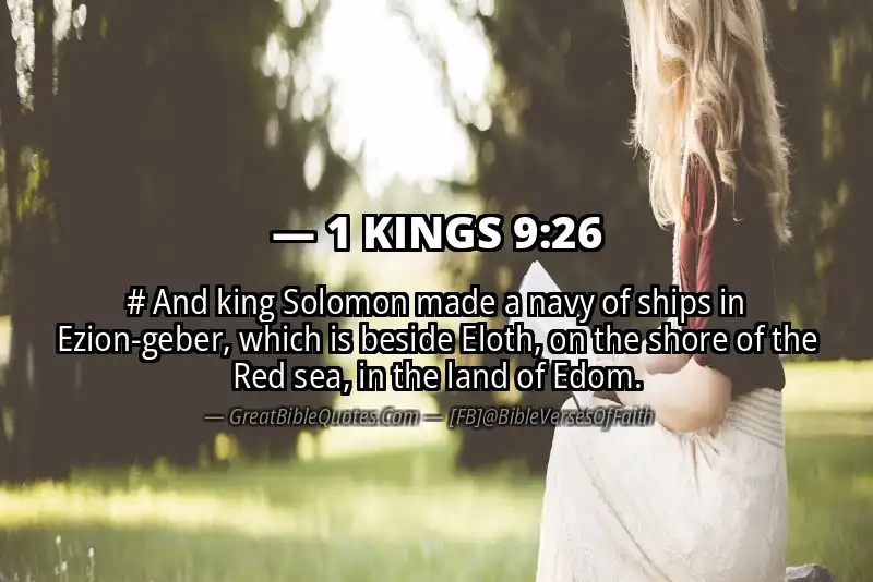 1 KINGS 9:26 Verse