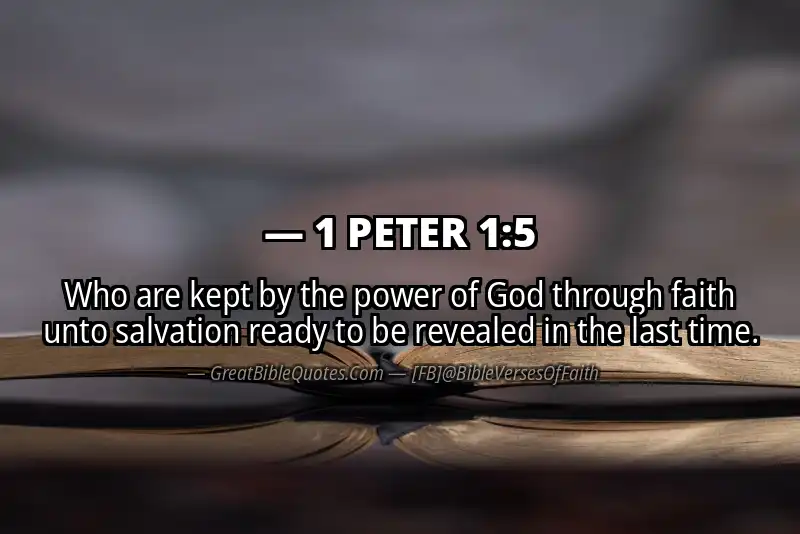 Bible verse: 1 PETER 1:5 Image