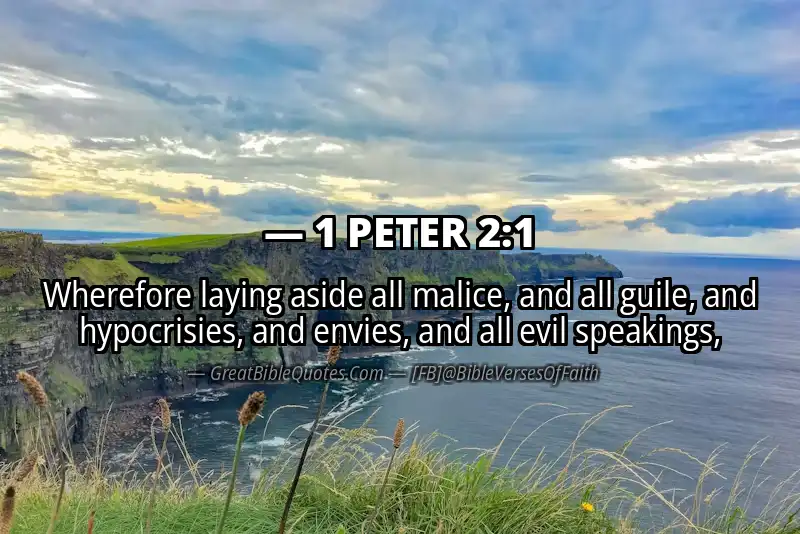 Image for 1 PETER 2:1 Bible verse