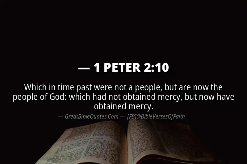 Bible verse: 1 PETER 2:10 Image