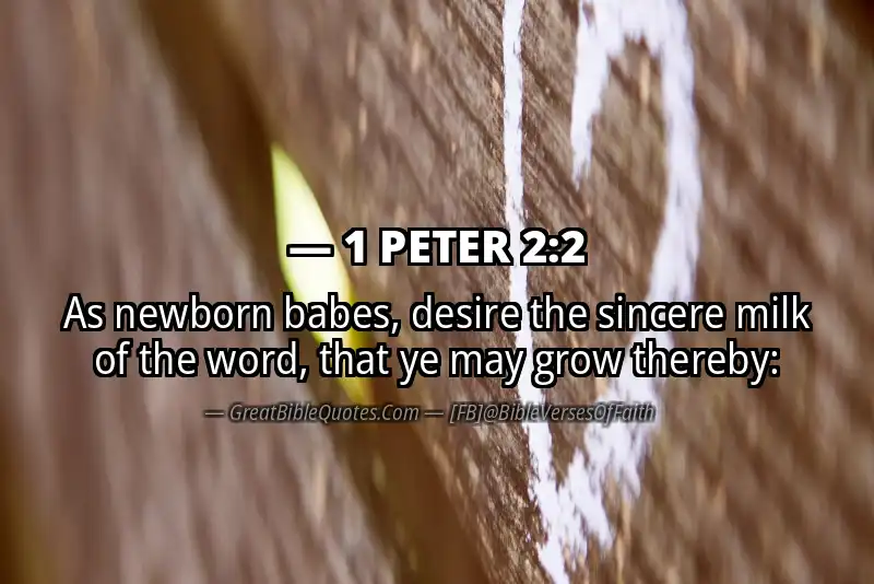 Bible verse: 1 PETER 2:2 Image