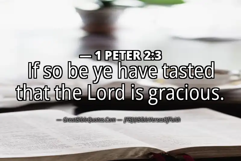 Bible verse: 1 PETER 2:3 Image