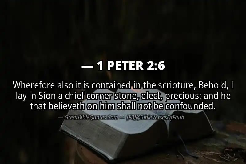 Bible verse: 1 PETER 2:6 Image