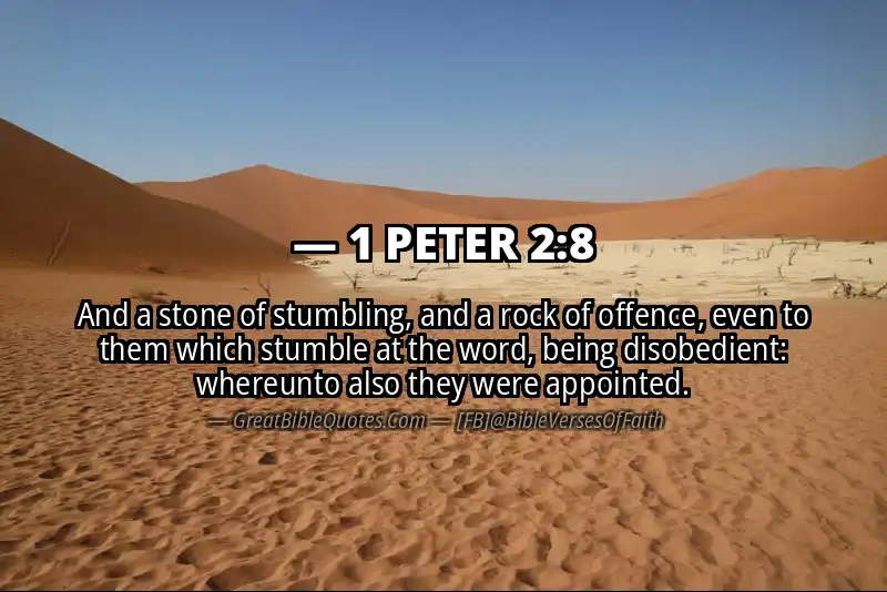Bible verse: 1 PETER 2:8 Image