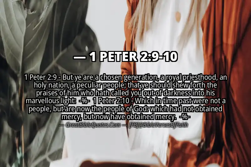 Image for 1 PETER 2:9-10 Bible verse