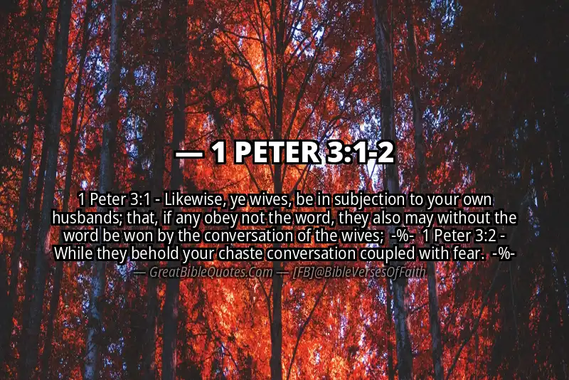 Image for 1 PETER 3:1-2 Bible verse