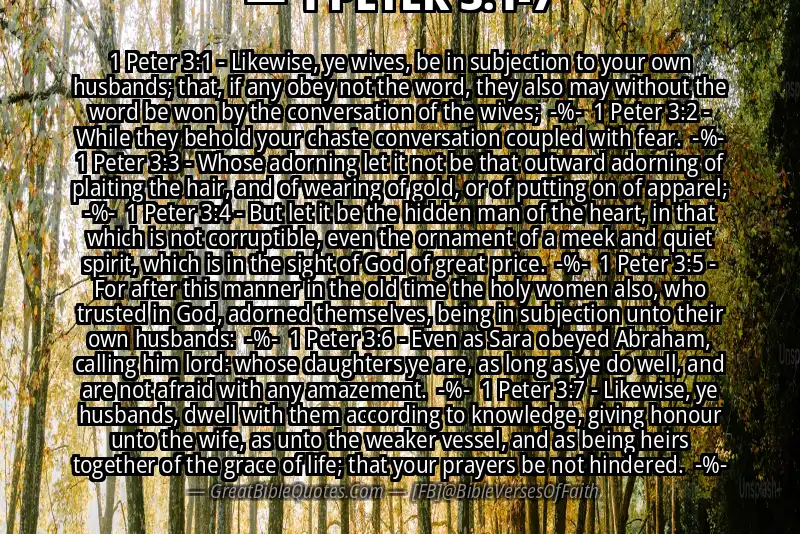 Image for 1 PETER 3:1-7 Bible verse