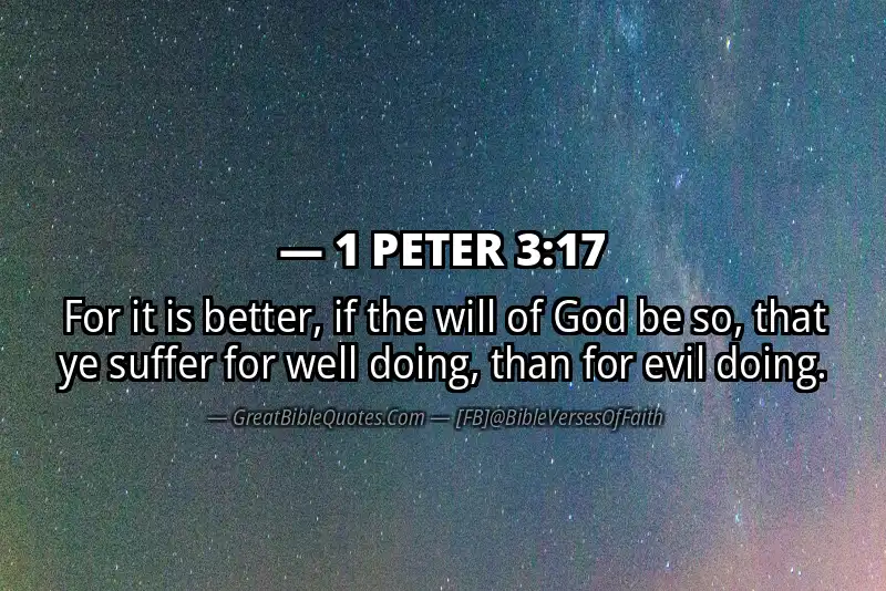 Bible verse: 1 PETER 3:17 Image