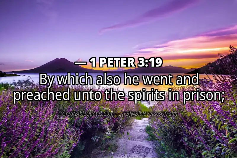 Bible verse: 1 PETER 3:19 Image