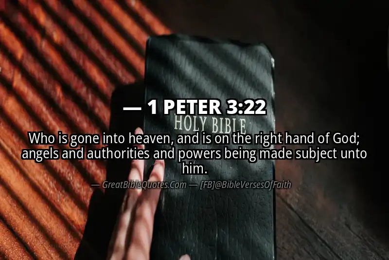 Bible verse: 1 PETER 3:22 Image
