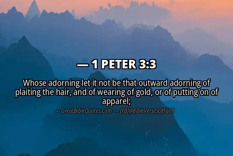 1 PETER 3:3 Verse