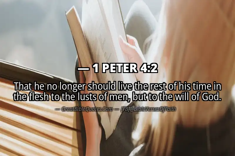 Bible verse: 1 PETER 4:2 Image