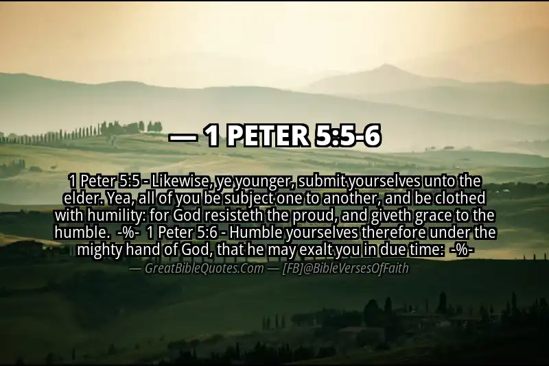 Image for 1 PETER 5:5-6 Bible verse