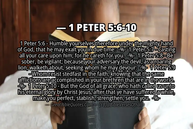 Image for 1 PETER 5:6-10 Bible verse
