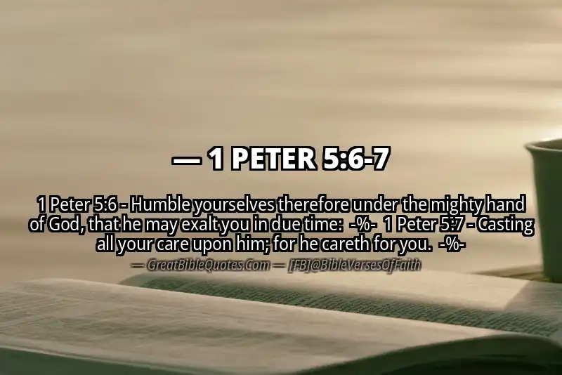 Image for 1 PETER 5:6-7 Bible verse