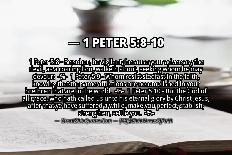 Image for 1 PETER 5:8-10 Bible verse