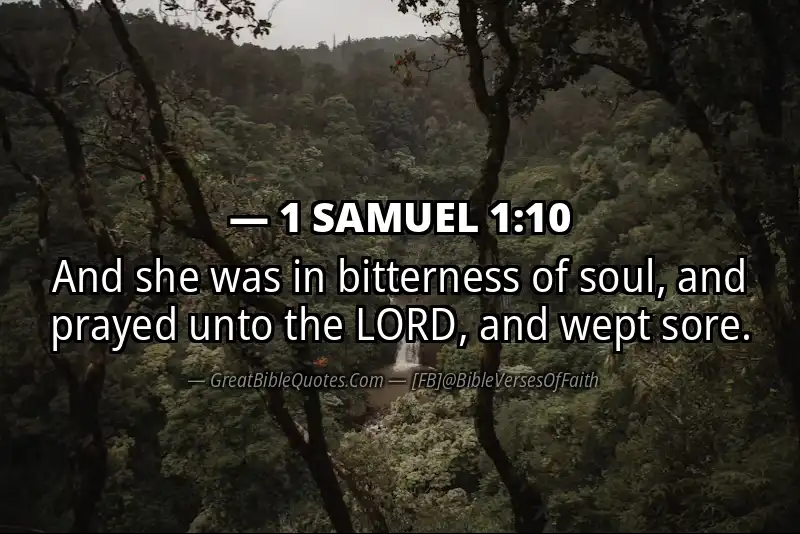 Bible verse: 1 SAMUEL 1:10 Image