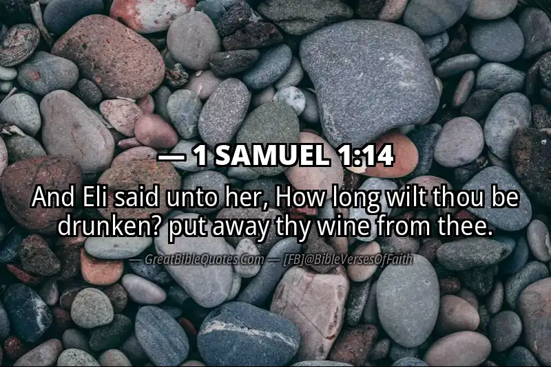Bible verse: 1 SAMUEL 1:14 Image